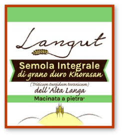semola integrale di grano Langut (grano duro Khorasan)